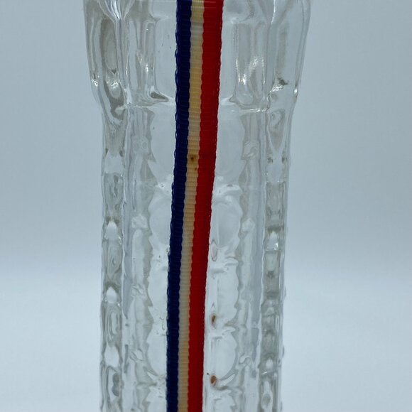 Vintage Eiffel Tower Shaped Glass Bottle Decanter 14" Barware With Ribbon Accent - Picture 14 of 16